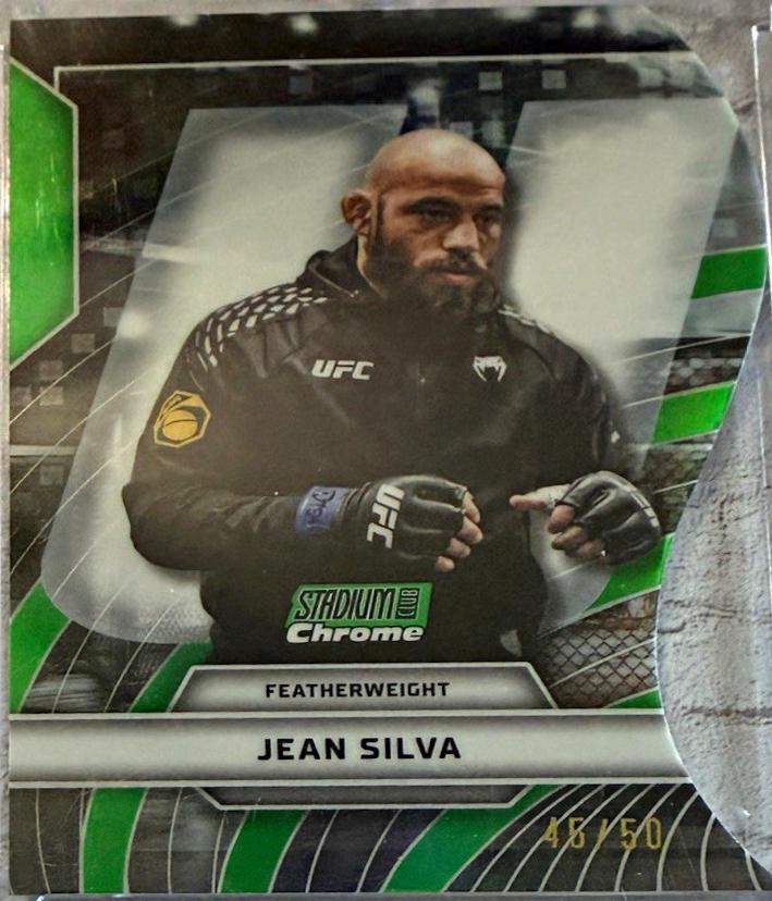 Jean Silva 2026 Topps Stadium Club UFC Triumvirates #TV-19 Red Refractor
