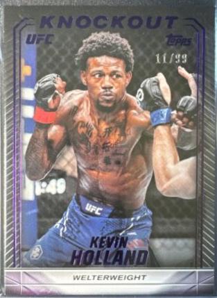 Kevin Holland 2024 Topps Knockout UFC Base #35 Purple