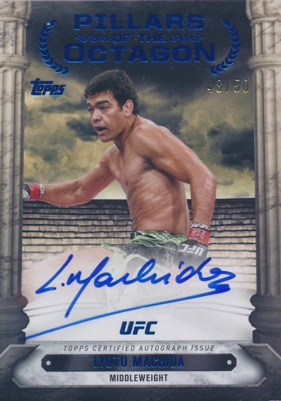 Lyoto Machida 2024 Topps Knockout UFC Pillars of the Octagon Autographs #PTG-LMA Blue