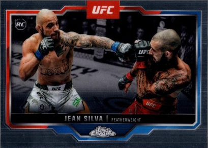 Jean Silva 2025 Topps Chrome UFC Base #56 Black Geometric Refractor