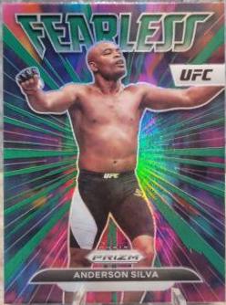 Anderson Silva 2023 Panini Prizm UFC Fearless #12 Green