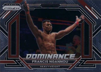 Francis Ngannou 2023 Panini Prizm UFC Dominance #22 Green Pulsar