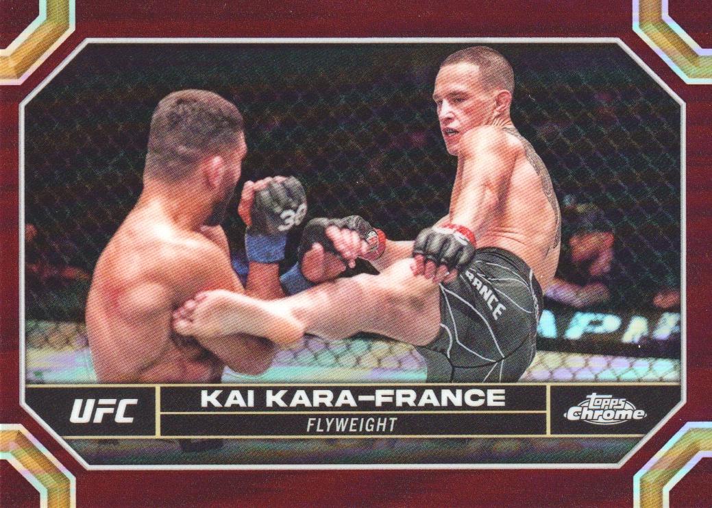 Kai Kara-France 2024 Topps Chrome UFC Base #106 Magenta Refractor
