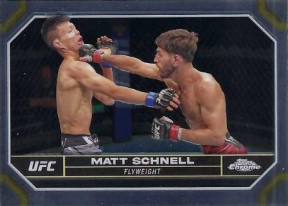 Matt Schnell 2024 Topps Chrome UFC Base #129 Sepia Refractor