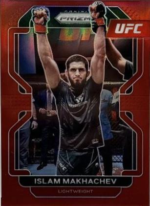 Islam Makhachev 2022 Panini Prizm UFC Base #125 Red