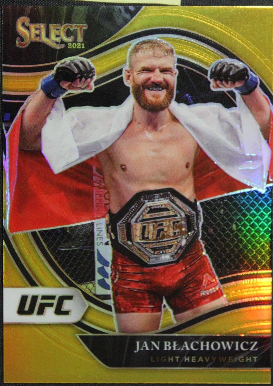 Jan Błachowicz 2021 Panini Select UFC Octagonside #225 Gold