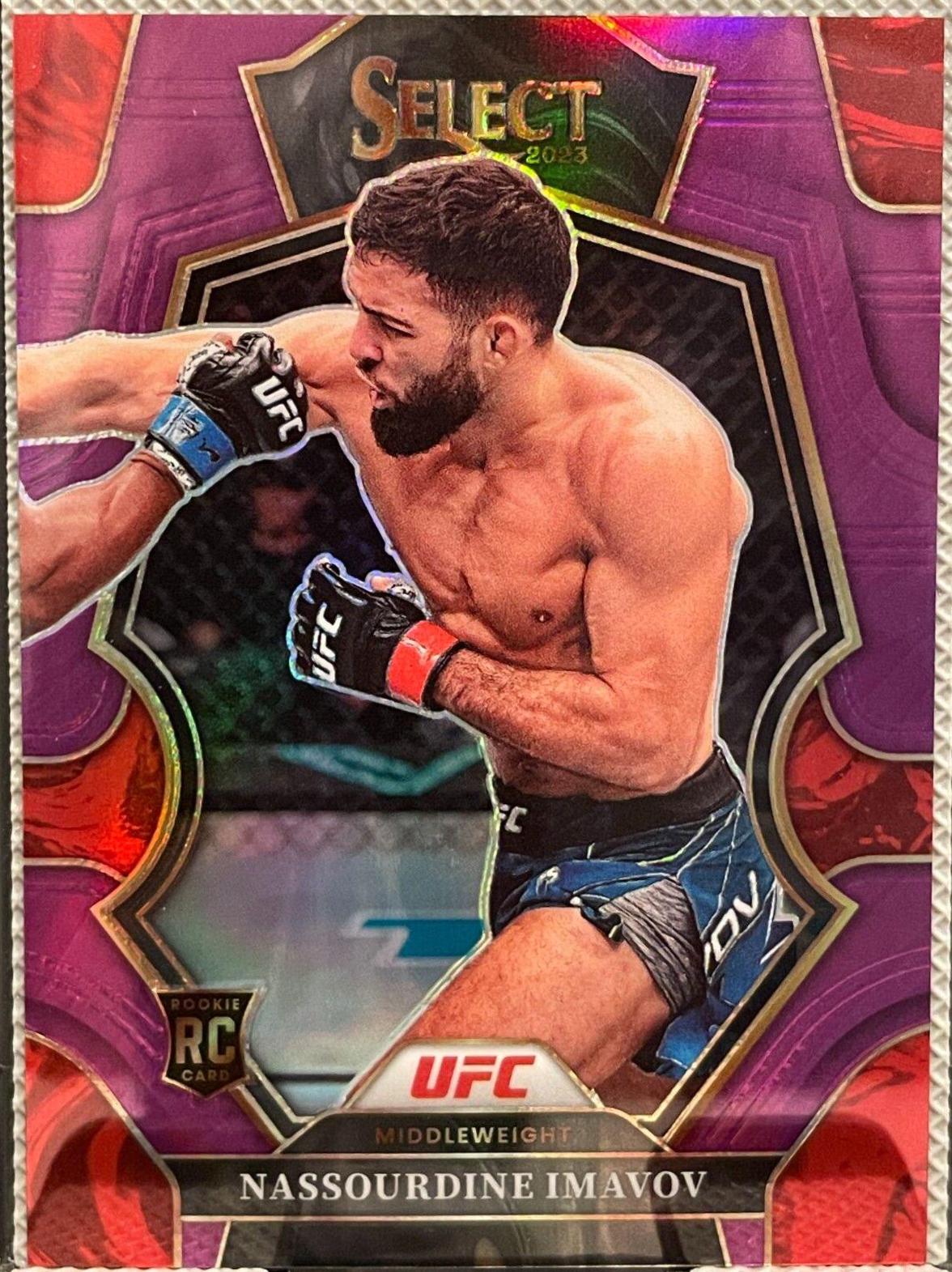 Nassourdine Imavov 2023 Panini Select UFC Octagonside #235 Purple