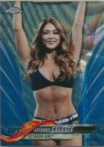 Arianny Celeste 2018 Topps Chrome UFC Base #65 Blue Wave