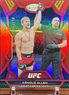 Arnold Allen 2023 Panini Chronicles UFC Base Certified #227 Red