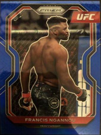 Francis Ngannou 2021 Panini Prizm UFC Base #52 Blue
