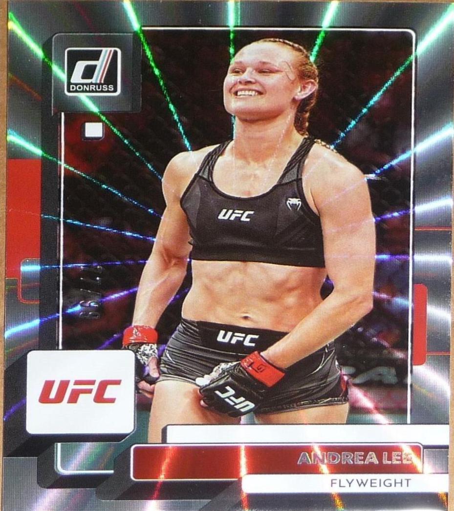 Andrea Lee 2023 Panini Donruss UFC Base #176 Laser