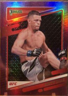Nate Diaz 2022 Panini Donruss UFC Base #46 Purple Laser