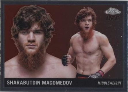 Shara Magomedov 2025 Topps Chrome UFC 1955 Topps #55T-19 Black Refractor