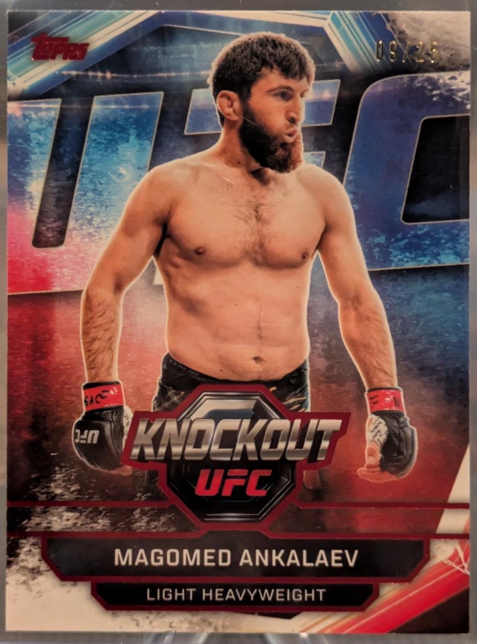 Magomed Ankalaev 2026 Topps Knockout UFC Base #11 Red