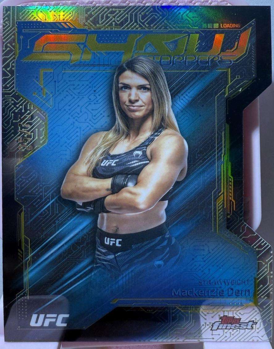 Mackenzie Dern 2025 Topps Finest UFC Showstoppers #SS-10 Die-Cut Refractor