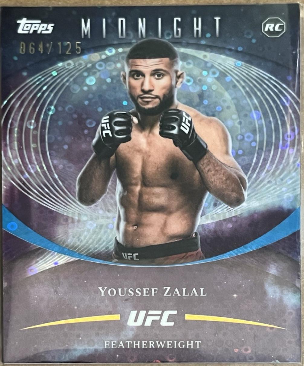 Youssef Zalal 2026 Topps Midnight UFC Base #46 Morning
