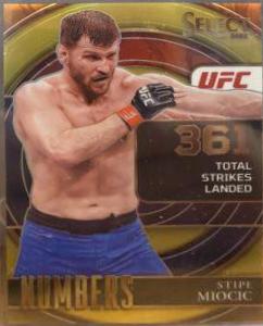 Stipe Miocic 2022 Panini Select UFC Select Numbers #5 Gold