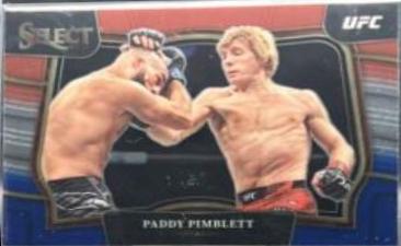 Paddy Pimblett 2023 Panini Select UFC Octagonside #225 Red Blue Prizm