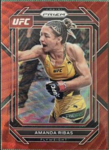 Amanda Ribas 2023 Panini Prizm UFC Base #161 Ruby Wave
