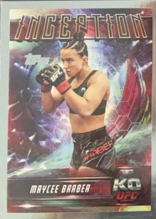 Maycee Barber 2025 Topps Knockout UFC Inception #IN-78 Red
