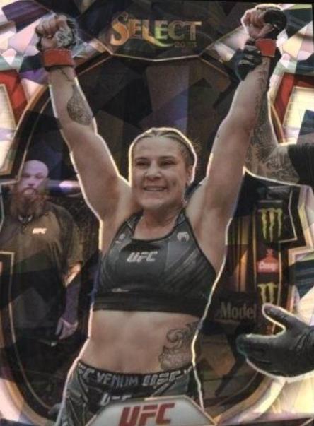 Jennifer Maia 2023 Panini Select UFC Concourse #36 Cracked Ice