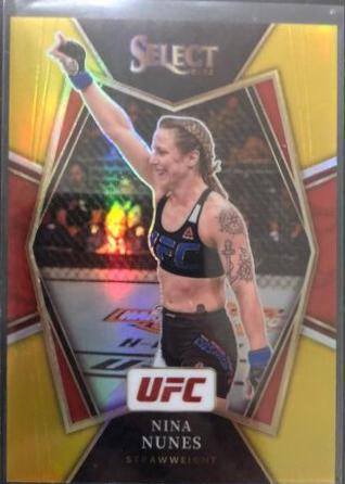 Nina Nunes 2021 Panini Select UFC Octagonside #202 Gold