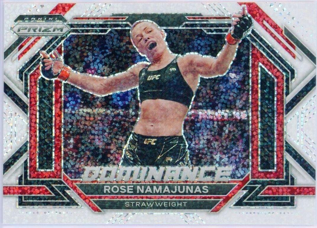 Rose Namajunas 2023 Panini Prizm UFC Dominance #26 White Sparkle