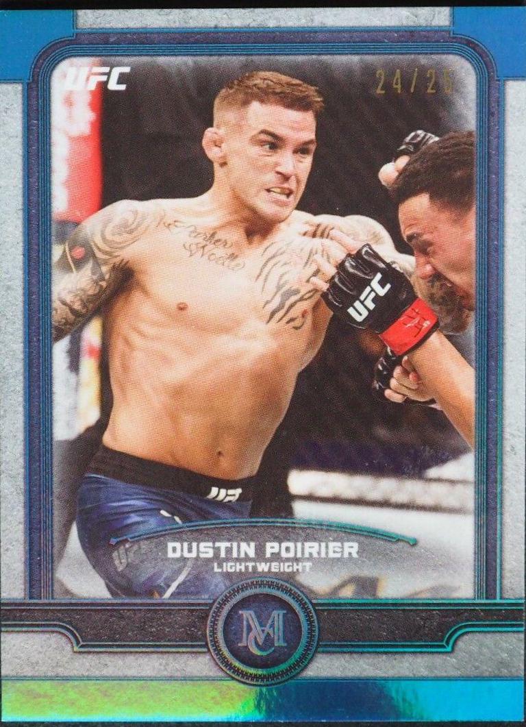Dustin Poirier 2019 Topps UFC Museum Collection Base #42 Sapphire