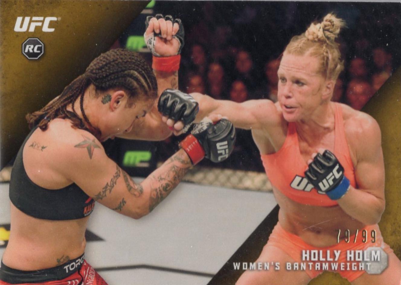 Holly Holm 2015 Topps UFC Knockout Base #100 Gold