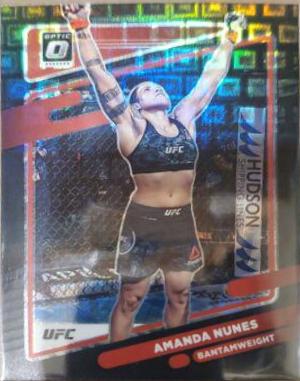 Amanda Nunes 2022 Panini Donruss Optic UFC Base #15 Black Pandora