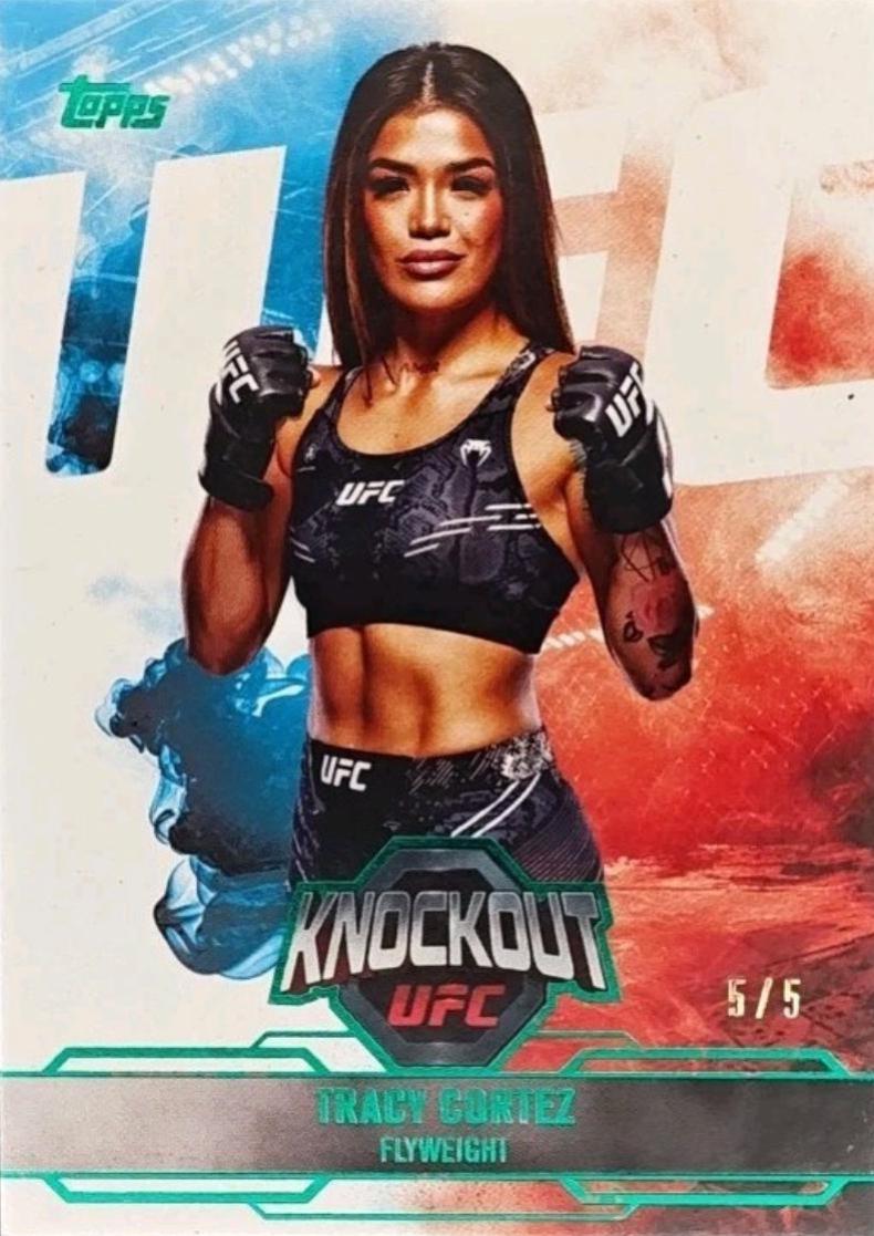 Tracy Cortez 2025 Topps Knockout UFC Base #54 Lime Green