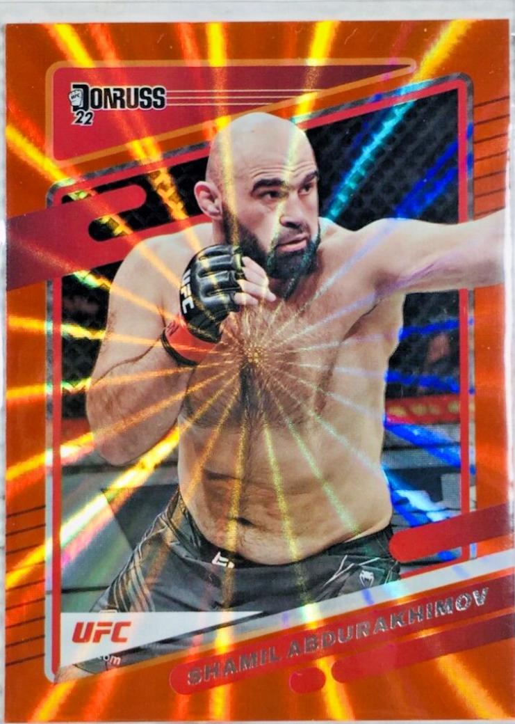 Shamil Abdurakhimov 2022 Panini Donruss UFC Base #168 Orange