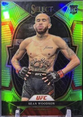 Sean Woodson 2023 Panini Select UFC Concourse #23 Neon Green