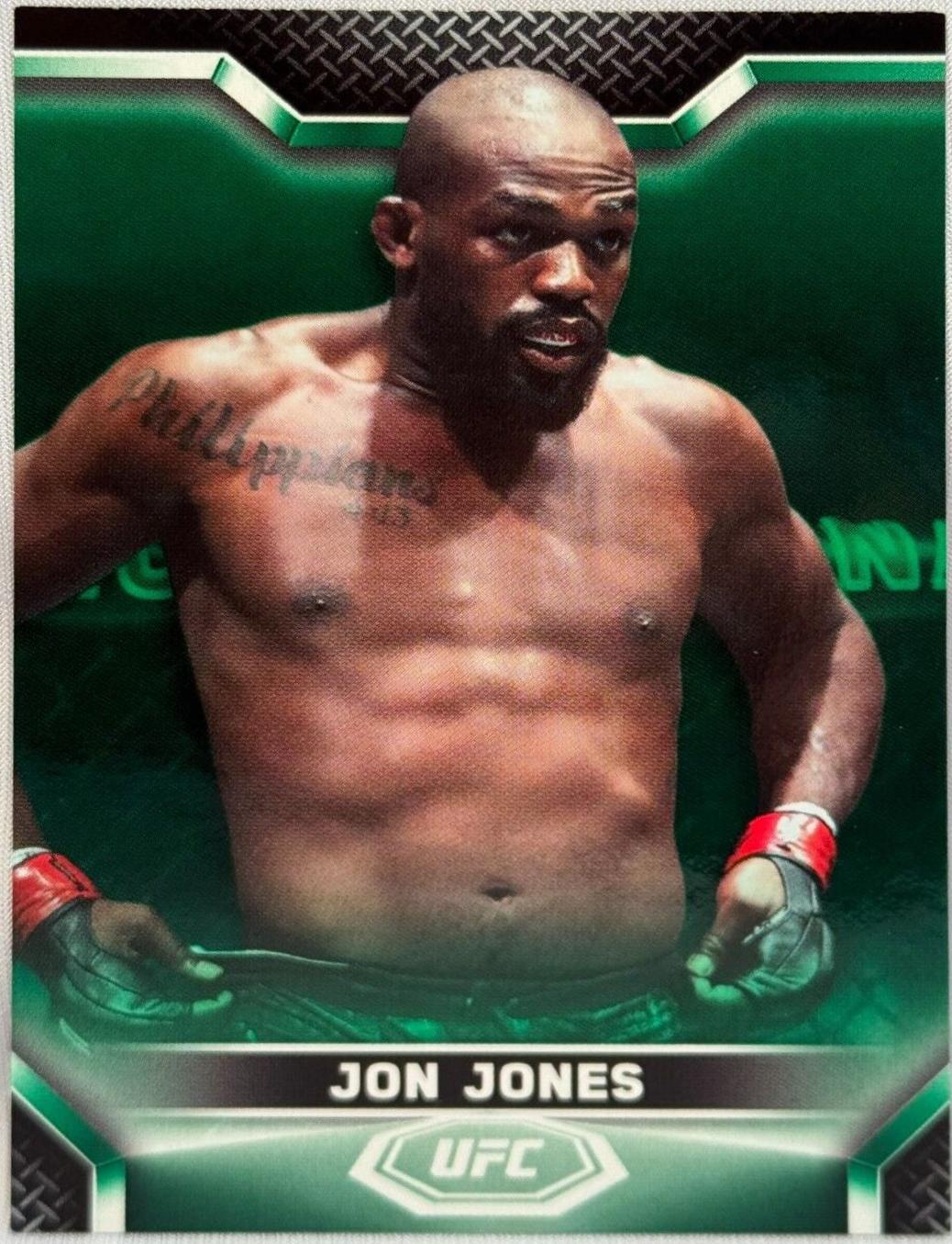 Jon Jones 2020 Topps UFC Knockout Base #57 Green