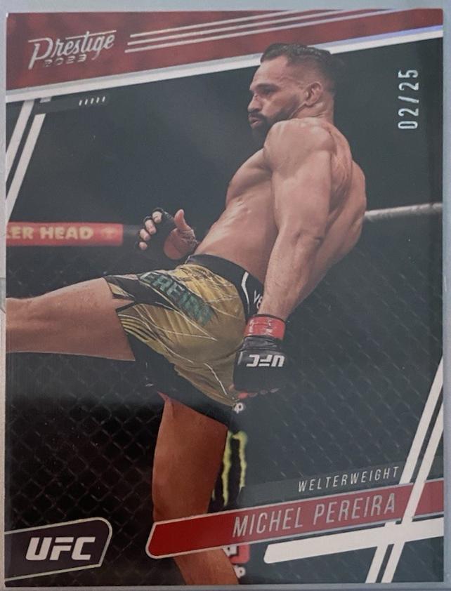 Michel Pereira 2023 Panini Chronicles UFC Base Prestige #171 Silver