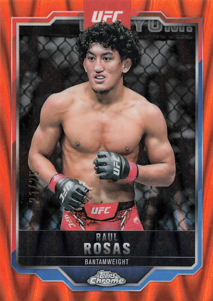 Raul Rosas 2025 Topps Chrome UFC Base #120 Orange Refractor