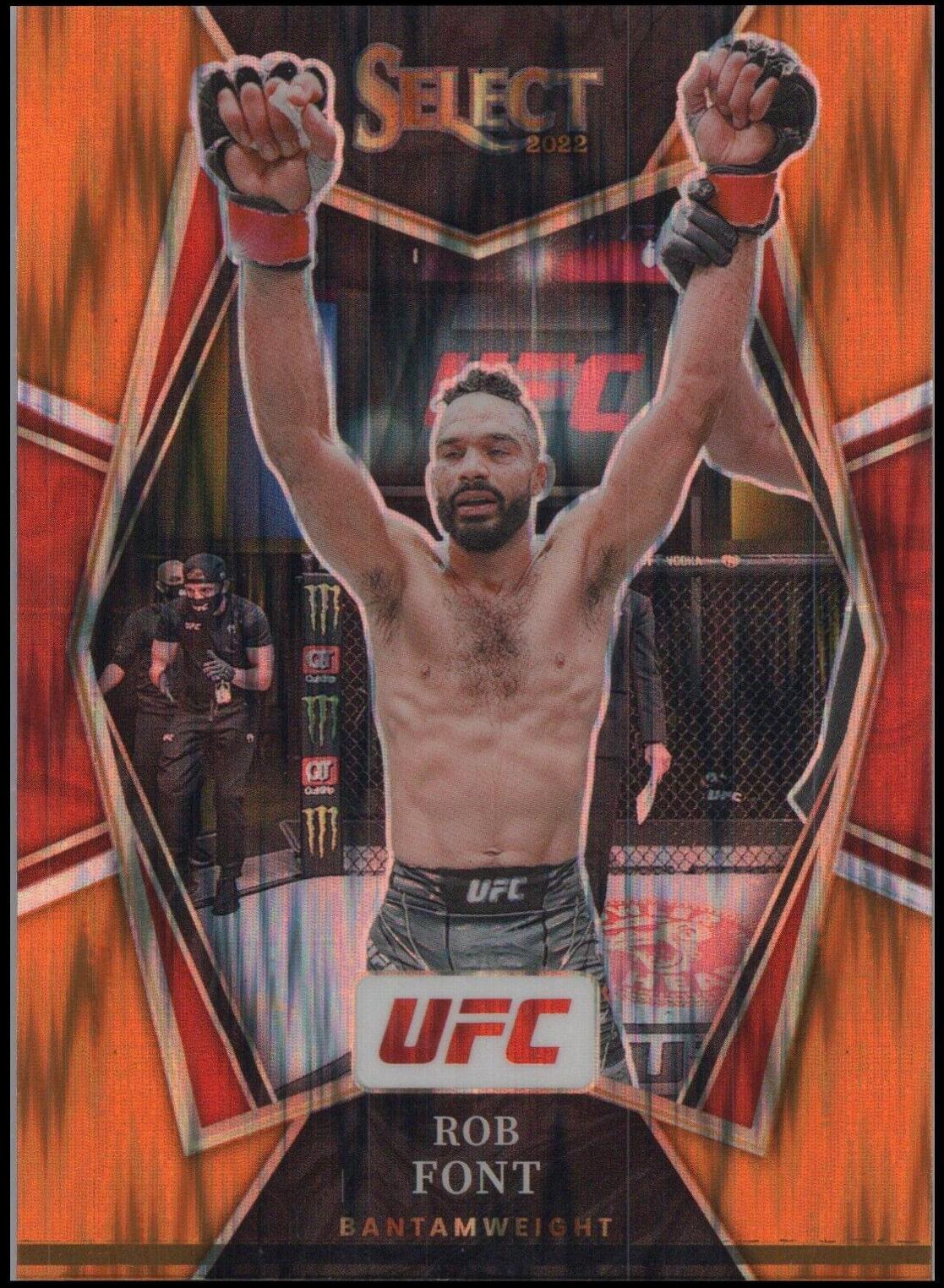 Rob Font 2022 Panini Select UFC Premier Level #122 Orange Flash