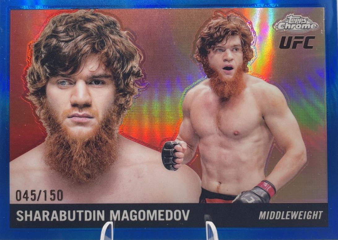 Shara Magomedov 2025 Topps Chrome UFC 1955 Topps #55T-19 Blue Refractor
