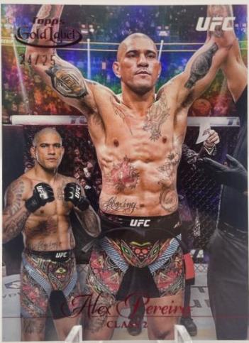Alex Pereira 2024 Topps Gold Label UFC Base Class II #81 Red