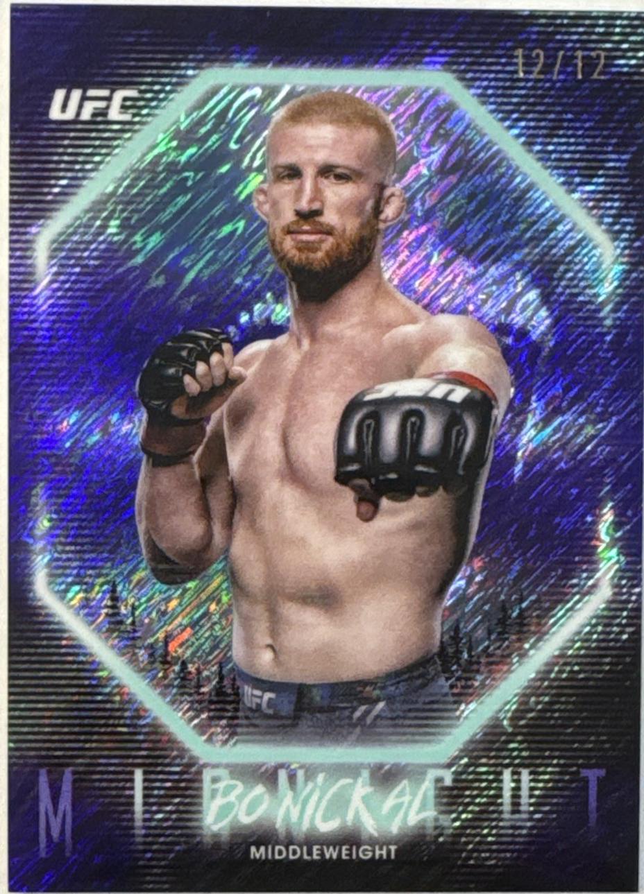 Bo Nickal 2025 Topps Midnight UFC Base #6 Midnight