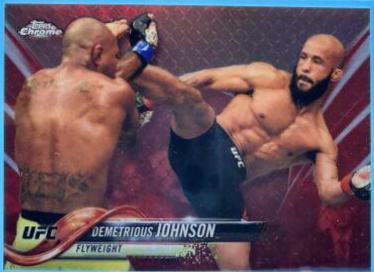 Demetrious Johnson 2018 Topps Chrome UFC Base #1 Red