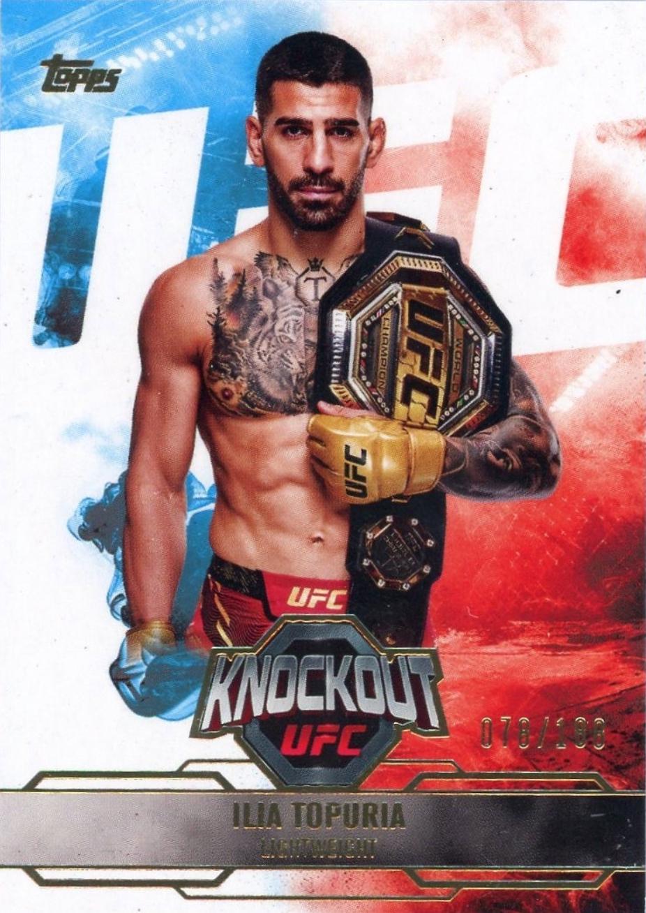 Ilia Topuria 2025 Topps Knockout UFC Base #69 Gold