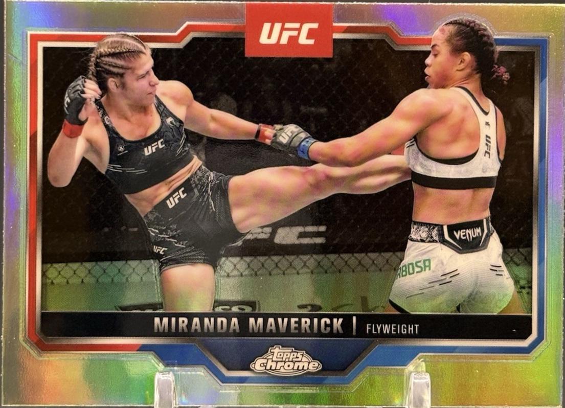 Miranda Maverick 2025 Topps Chrome UFC Base #5 Refractor
