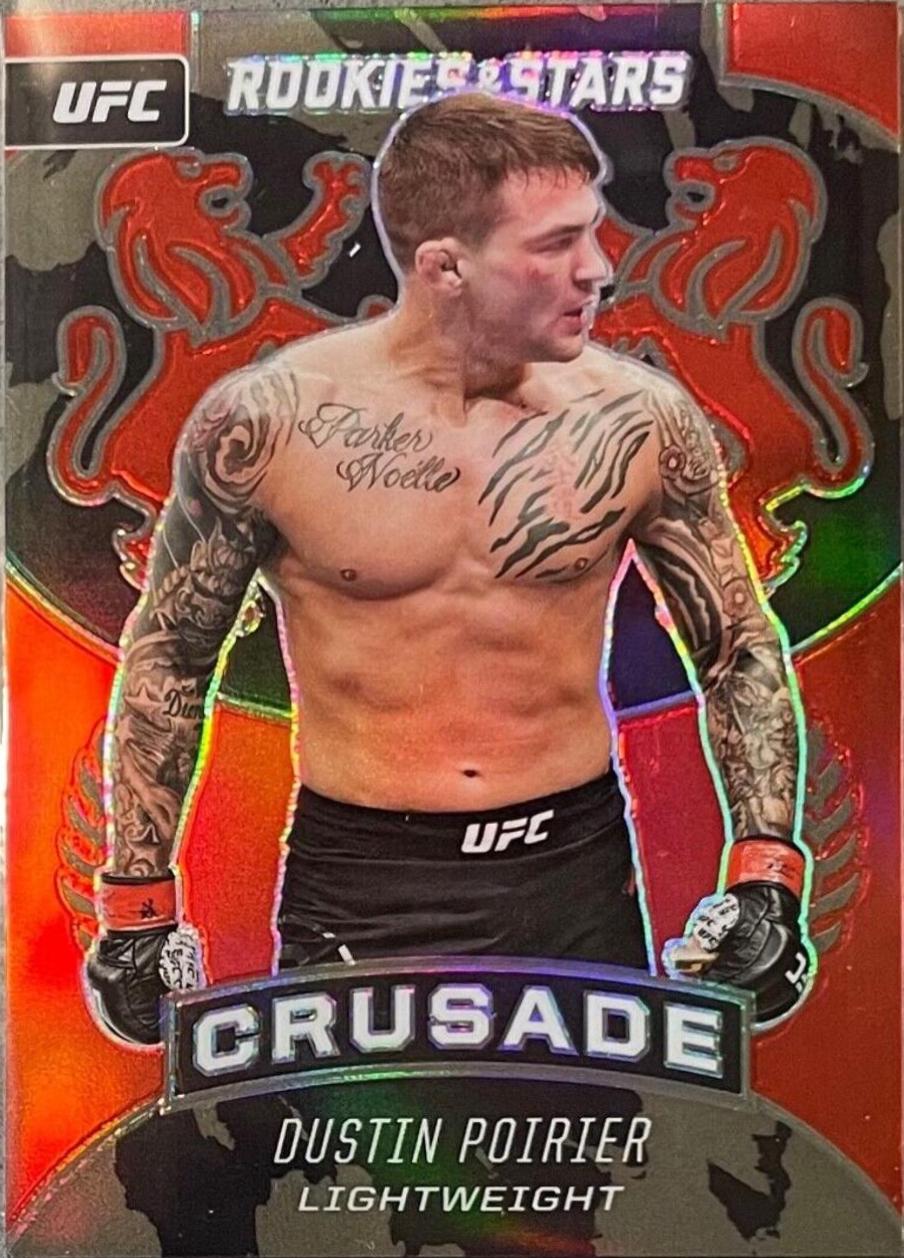 Dustin Poirier 2021 Panini Chronicles UFC Base Crusade #235 Red