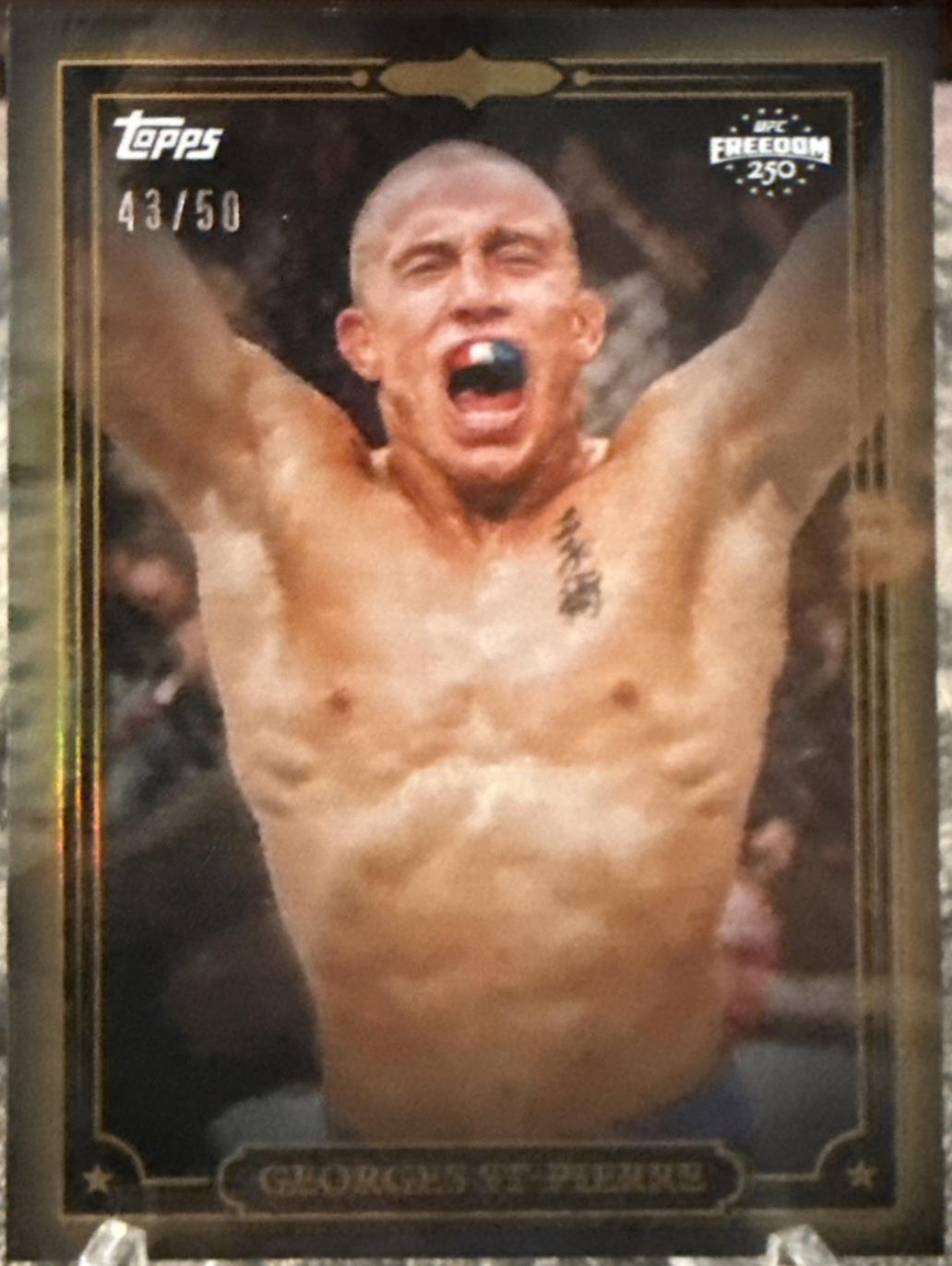 Georges St-Pierre 2026 Topps UFC Freedom 250 Base #2 Gold