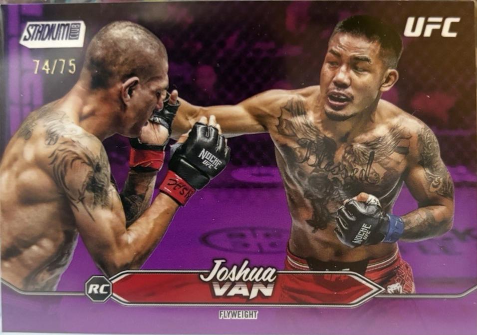 Joshua Van 2025 Topps Stadium Club UFC Base #15 Purple