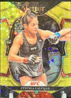 Cynthia Calvillo 2023 Panini Select UFC Concourse #22 Gold Disco