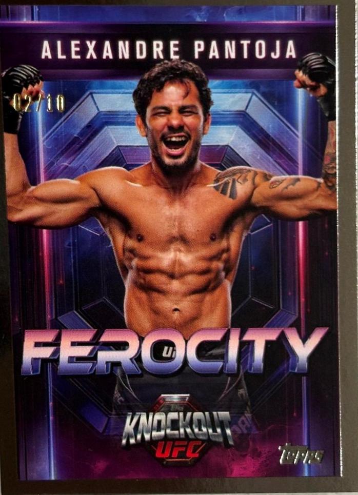 Alexandre Pantoja 2025 Topps Knockout UFC Ferocity #FE-19 Black