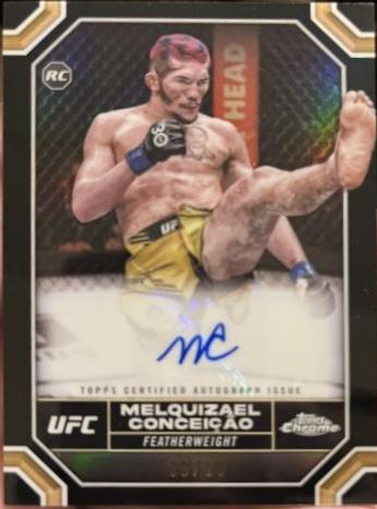 Melquizael Conceição 2024 Topps Chrome UFC Chrome Rookie Autographs #CRA-MCO Black Refractor