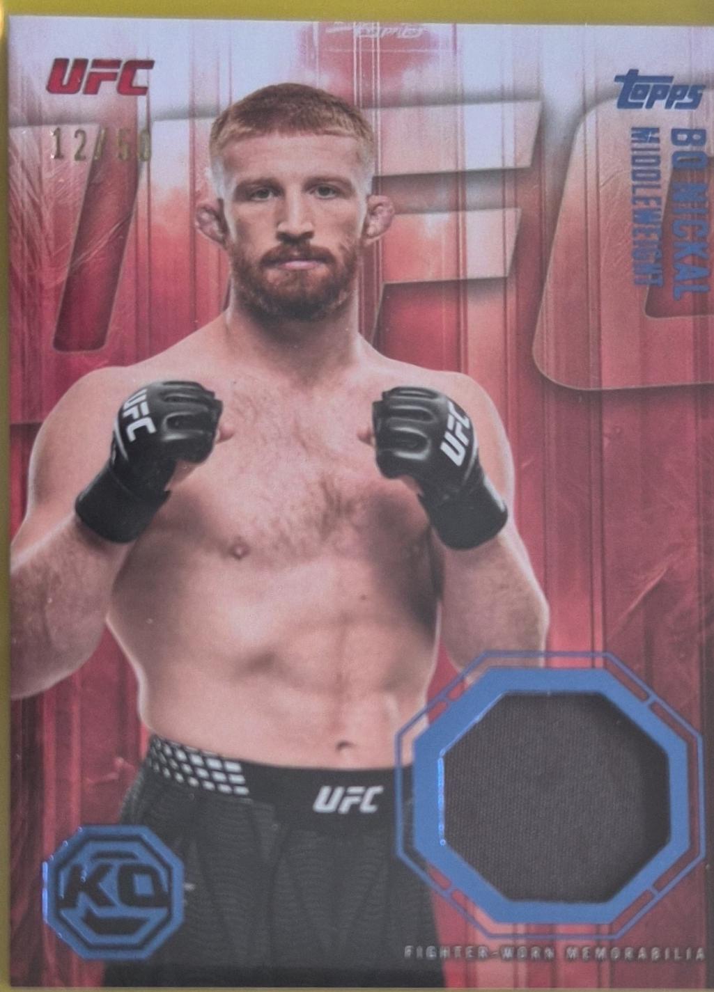 Bo Nickal 2026 Topps Knockout UFC Knockout Relics #KOR-BN Blue